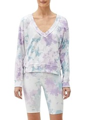 Michael Stars Luna Wash Camila V-Neck Crop Sweatshirt