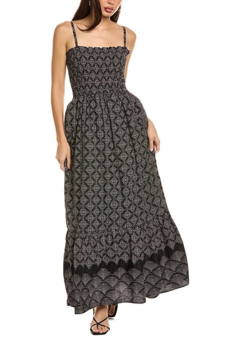 Michael Stars Alejandra Smocked Maxi Dress