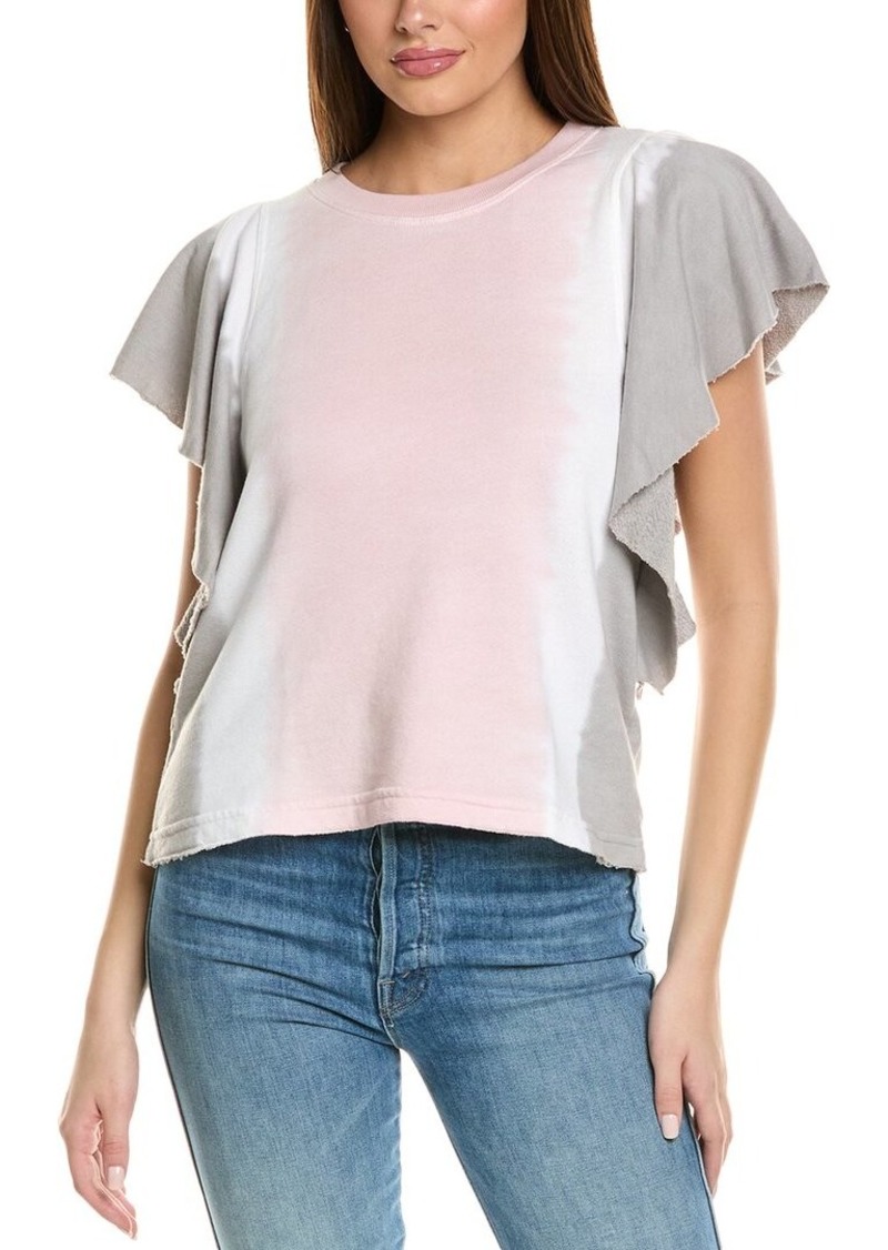 Michael Stars Ariana Flutter Sleeve Pullover