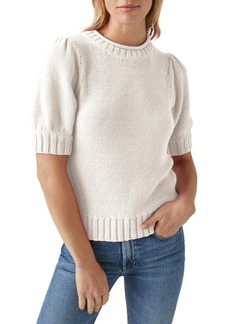 Michael Stars Astrid Puff Sleeve Cotton Blend Sweater
