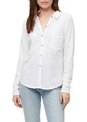 Michael Stars Ayla Slub Knit Button-Up Shirt