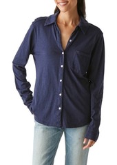 Michael Stars Ayla Slub Knit Button-Up Shirt