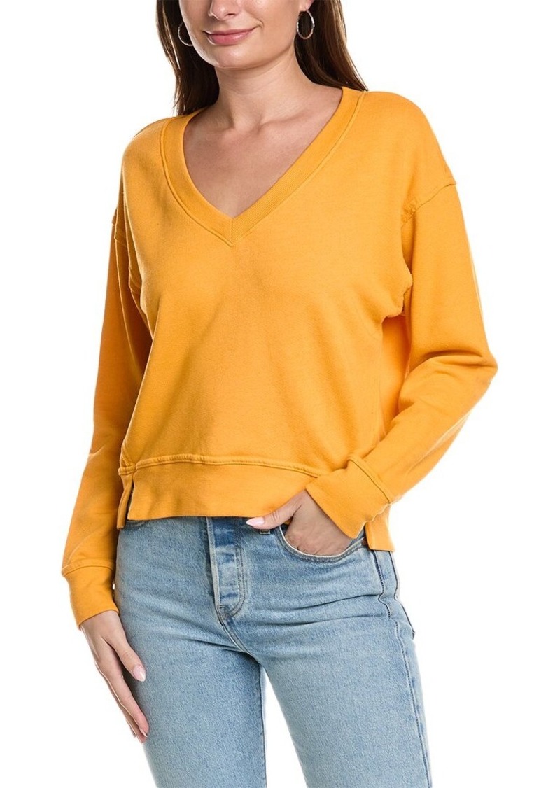 Michael Stars Camila V-Neck Crop Sweatshirt