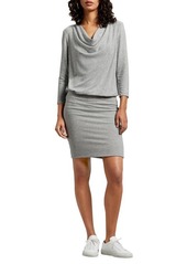 Michael Stars Cecile Madison Ruched Brushed Jersey Dress in Heather Grey at Nordstrom