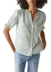 Michael Stars Roxanne Short Sleeve Button-Up Shirt