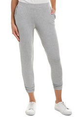 Michael Stars Women's French Terry Jogger Pant with Ruched Hem  L