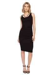Michael Stars Women's Front to Back Midi Dress with Shirring  L