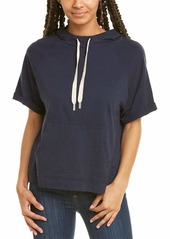 Michael Stars Women's Joy Ventura Jersey Half Sleeve Hoodie Sweatshirt