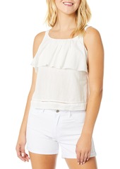 Michael Stars Women's Newport Voile Florence Flounce Tank