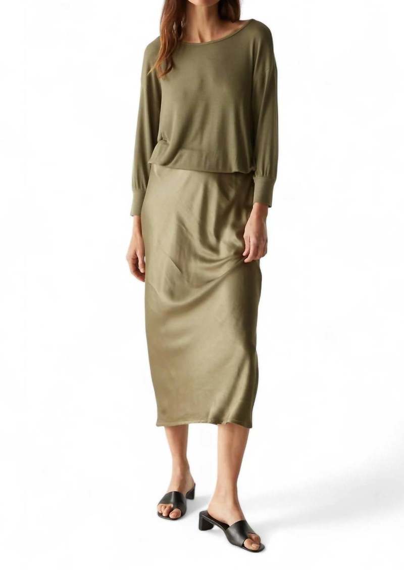 Michael Stars Nadia 2-In-1 Dress In Olive