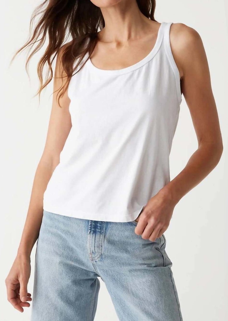 Michael Stars Olympia Scoop Neck Tank In White