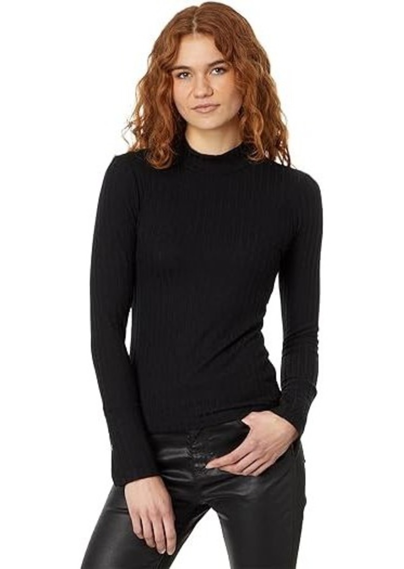 Michael Stars Opal Button Cuff Turtleneck