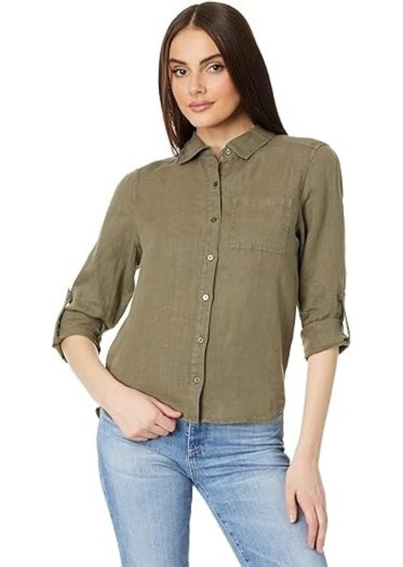 Michael Stars Spencer Pocket Long Sleeve Button Down