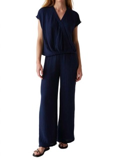 Michael Stars Susie Smocked Waist Pant In Nocturnal