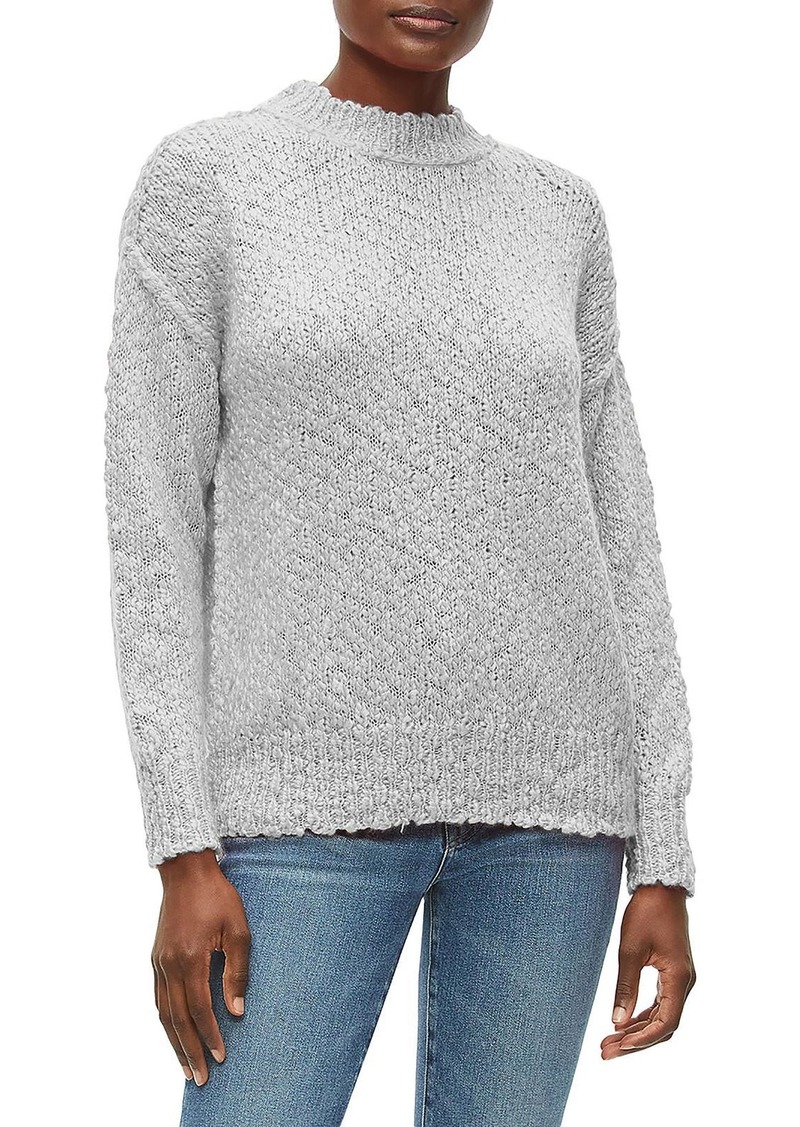 Michael Stars Womens Heathered Pullover Crewneck Sweater