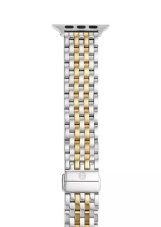Michele Apple® Watch 18K Goldplated & Stainless Steel Bracelet Strap/38/40/41 & 42/44/45/49MM