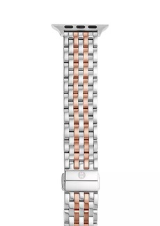 Michele Apple® Watch 18K Rose Goldplated & Stainless Steel Bracelet Strap/38/40/41 & 42/44/45/49MM