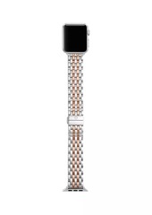 Michele Apple® Watch 18K Rose Goldplated & Stainless Steel Bracelet Strap/38/40/41 & 42/44/45/49MM