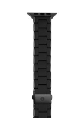Michele Apple® Watch Black Silicone-Wrapped Stainless Steel Bracelet Strap/38, 40, 42 & 44MM