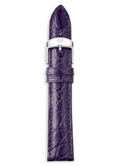 Michele Croc-Embossed Leather Watch Strap/18MM