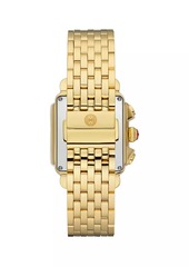 Michele Deco 18K-Gold-Plated & 0.65 TCW Diamond Bracelet Watch/33MM x 35MM