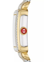 Michele Deco Fleur Two-Tone Stainless Steel & Multi-Gemstone Bracelet Watch/29MM x 31MM