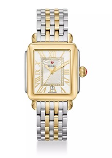 Michele Deco Madison Diamond & Two-Tone Stainless Steel Bracelet Watch