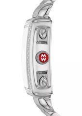Michele Deco Stainless Steel & 0.75 TCW Diamond Bracelet Watch/33MM x 35MM