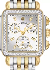 Michele Deco Two-Tone Stainless Steel & 0.75 TCW Diamond Bracelet Watch/33MM