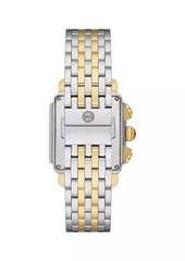 Michele Deco Two-Tone Stainless Steel & 0.75 TCW Diamond Bracelet Watch/33MM