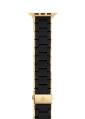Michele Goldtone Stainless Steel & SIlicone Apple Watch Strap