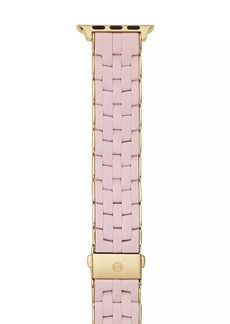 Michele Goldtone Stainless Steel & Silicone Tri-Link Apple Watch® Bracelet/38/40/41 & 42/44/45/49MM