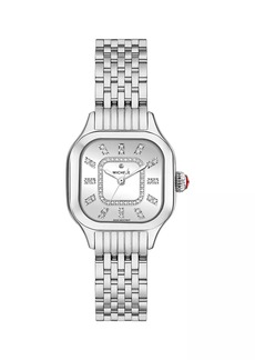 Michele Meggie Stainless Steel & 0.19 TCW Diamond Bracelet Watch/29MM