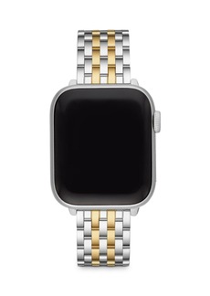 MICHELE Apple Watch� Two Tone 18K Gold Plated Stainless Steel Interchangeable Bracelet, 38-42mm