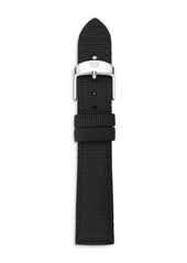 MICHELE Black Grosgrain Ribbon Watch Strap, 18mm