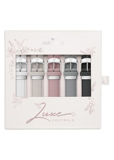 MICHELE Luxe Neutrals 16mm Silicone Interchangeable Strap Gift Set
