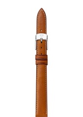 MICHELE Saffiano Leather Watch Strap, 12-18mm