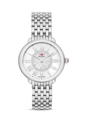 MICHELE Serein Mid Stainless Diamond Dial Watch, 36mm