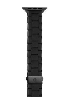 MICHELE Women's 38/40/41mm and 42/44/45/49mm Black Stainless Steel Band for Apple Watch