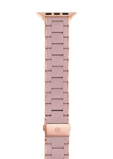 MICHELE Women's 38/40/41mm and 42/44/45/49mm Pink Stainless Steel Band for Apple Watch