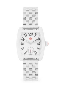 Michele 28MM Stainless Steel Square Bracelet Watch