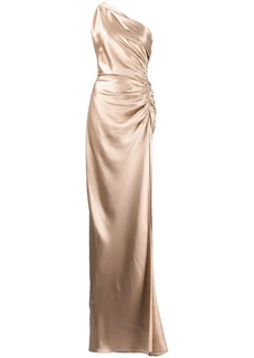 Michelle Mason Asym silk gown