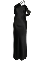 Michelle Mason bias-cut one-shoulder gown