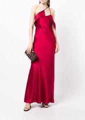 Michelle Mason bias-cut one-shoulder gown