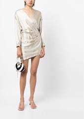 Michelle Mason draped-detail mini dress.