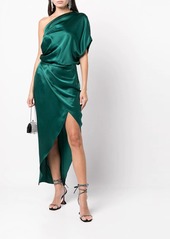 Michelle Mason draped silk midi dress