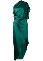 Michelle Mason draped silk midi dress