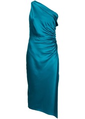 Michelle Mason gathered-detail silk dress