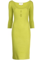 Michelle Mason knitted scoop neckline dress