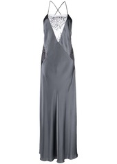 Michelle Mason lace detail silk gown